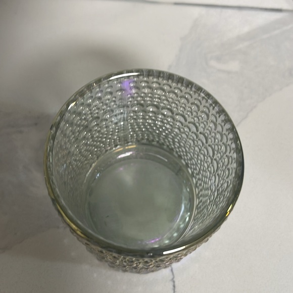 Iridescent Glass Candle Holder - Picture 2 of 2